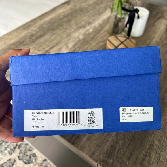 NEW Stuart Weitzman Silver Nearly Nude Hi Shine Sandal - Picture 4 of 9